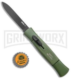 AKC 077 Concord NATO Military Green OTF Automatic Knife - Black Plain -Elite Knives Shop AKC 077 Concord OTF Auto NATO Military Green Black Flat BHQ 50796 jr bottlecap large