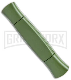 AKC 077 Concord NATO Military Green OTF Automatic Knife - Black Plain -Elite Knives Shop AKC 077 Concord OTF Auto NATO Military Green Black Flat BHQ 50796 jr side large