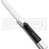 AKC Concord Polish/Black OTF Automatic Knife - Dagger Satin Plain 2 AKC Concord Polish/Black OTF Automatic Knife - Dagger Satin Plain -Elite Knives Shop AKC Concord Dagger OTF Auto Polish Black Satin BHQ 92038 jr large