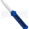 AKC F-16 Blue D/A OTF Automatic Knife - Dagger Satin Plain 1 AKC F-16 Blue D/A OTF Automatic Knife - Dagger Satin Plain -Elite Knives Shop AKC F 16 DA Dagger OTF Blue Satin BHQ 93753 jr large