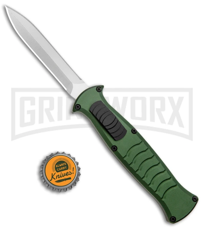 AKC X-treme EVO Green OTF Automatic Knife - Satin DE Dagger 6 AKC X-treme EVO Green OTF Automatic Knife - Satin DE Dagger - Image 4