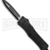 Atomic Defender Large OTF Automatic Knife Black - Two Tone Dagger 2 Atomic Defender Large OTF Automatic Knife Black - Two Tone Dagger -Elite Knives Shop Atomic Defender Dagger Black OTF Auto TT Plain GX 19058 jr large