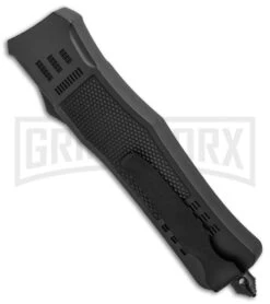 Atomic Defender Large OTF Automatic Knife Black - Two Tone Dagger 9 Atomic Defender Large OTF Automatic Knife Black - Two Tone Dagger -Elite Knives Shop Atomic Defender Dagger Black OTF Auto TT Plain GX 19058 jr side large