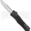 Atomic Defender Medium OTF Automatic Knife Black - Satin Drop Point -Elite Knives Shop Atomic Defender Medium OTF Auto Black Satin DP GX 35866 jr large