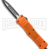 Atomic Defender Medium OTF Automatic Knife Orange - Two Tone Dagger -Elite Knives Shop Atomic Defender Medium OTF Auto Orange TT Dagger GX 38583 jr large