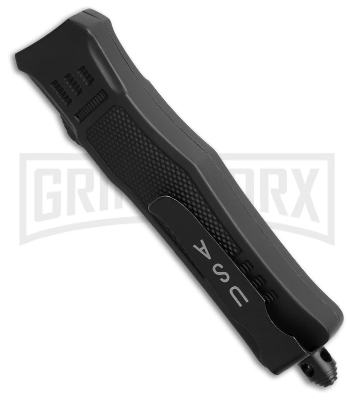 Atomic Defender Mini OTF Automatic Knife Black - Damascus Dagger Plain 5 Atomic Defender Mini OTF Automatic Knife Black - Damascus Dagger Plain - Image 3