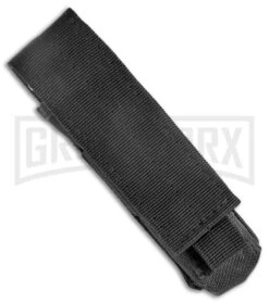 Atomic Defender Mini OTF Automatic Knife Black - Two Tone Drop Point -Elite Knives Shop Atomic Defender Mini OTF Black TT DP GX 38642 jr sheath large