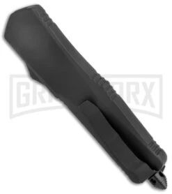 Atomic Lance Tanto Black OTF Automatic Knife - Two Tone Serr -Elite Knives Shop Atomic Lance Tanto Black OTF Auto TT Serr GX 19199 jr side large