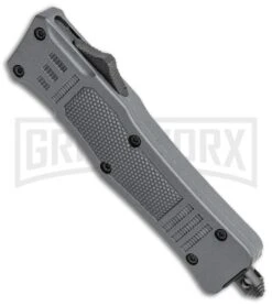 Atomic Defender Mini OTF Automatic Knife Gray - Two Tone Drop Point 8 Atomic Defender Mini OTF Automatic Knife Gray - Two Tone Drop Point -Elite Knives Shop Atomic Mini Defender DP Gray OTF Auto TT GX 35896 jr spine large