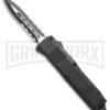 Atomic Mini Shield Dagger Black OTF Automatic Knife - Serr -Elite Knives Shop Atomic Mini Shield Dagger Black OTF Auto Serr GX 19604 jr large