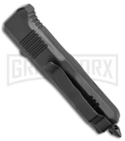 Atomic Mini Shield Dagger Black OTF Automatic Knife - Serr -Elite Knives Shop Atomic Mini Shield Dagger Black OTF Auto Serr GX 19604 jr side large