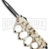 Atomic Tan Digital Camo OTF Automatic Knuckle Knife - Dagger Two-Tone -Elite Knives Shop Atomic Tan Digital Camo OTF Auto Knuckle Knife Dagger TT GX 37560 jr large