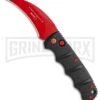 Boker Kalashnikov Black Widow Automatic Knife - Hawkbill Red Plain -Elite Knives Shop Boker Black Widow Hawkbill Kalashnikov Auto Black Red 01KALS70NSOI BHQ 103274 jr large