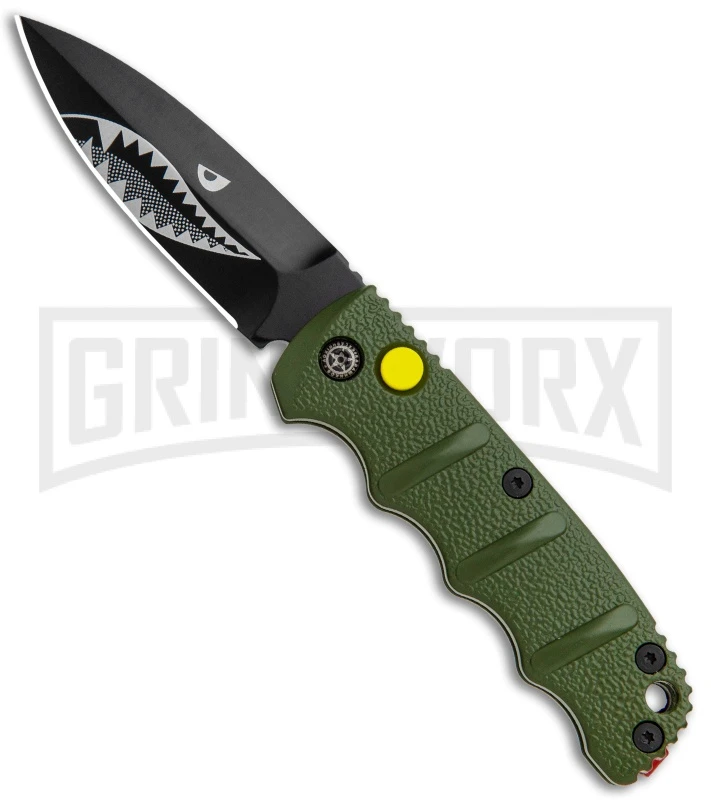 Elite Knives Shop -Elite Knives Shop Boker Mini Warhawk Kalashnikov Auto Dagger Green Black BHQ 113923 jr large