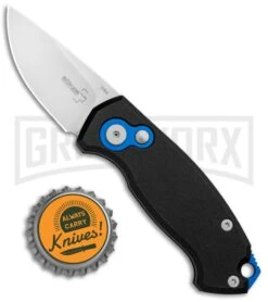 Boker Vox Kompakt CA Legal Automatic Knife - Drop Point Stonewash Plain -Elite Knives Shop Boker Vox Kompakt CA Legal Auto Knife SW 01BO625NSOI BHQ 95713 jr bottlecap 1 large