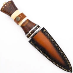 Tribal Totem Damascus Spear Point Fixed Blade Knife -Elite Knives Shop DHK2761 24745.1648568741