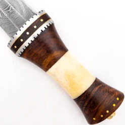 Tribal Totem Damascus Spear Point Fixed Blade Knife -Elite Knives Shop DHK2761 81807.1648568737