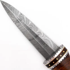 Tribal Totem Damascus Spear Point Fixed Blade Knife -Elite Knives Shop DHK2761 97676.1648568734