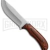 Elk Ridge Mystifier Brown Pakkawood Fixed Blade Knife - Satin Plain -Elite Knives Shop Elk Ridge mystifier brown pakkawood satin BP 24920 jr large