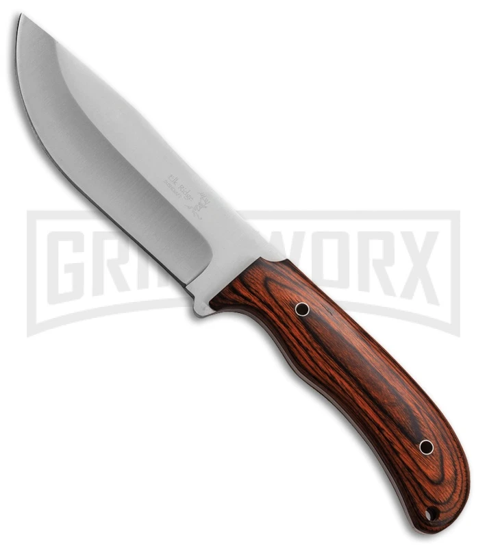 Elk Ridge Mystifier Brown Pakkawood Fixed Blade Knife - Satin Plain 3 Elk Ridge Mystifier Brown Pakkawood Fixed Blade Knife - Satin Plain