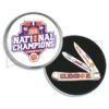 Frost Cutlery 2016 Clemson Champs Trapper White Pocket Knife -Elite Knives Shop Frost Cutlery 2016 Clemson Champs Trapper white BHQ 66708 er large
