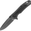 Kershaw Fringe Framelock A/O Black TiCN Carbon Fiber Handle Folding Knife 8310