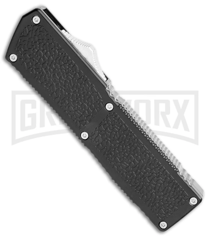 Lightning Elite Black D/A OTF Automatic Knife - Tanto Satin Plain 4 Lightning Elite Black D/A OTF Automatic Knife - Tanto Satin Plain - Image 2