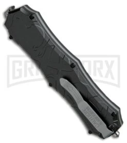 Smith & Wesson Spring Assisted Finger Actuator Spear Point OTF Knife - Black 10 Smith & Wesson Spring Assisted Finger Actuator Spear Point OTF Knife - Black -Elite Knives Shop Smith Wesson OTF Assist Finger Actuator Spear Point Black SWOTF9B BHQ 67476 jr side large