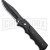 Super Knife Dingo Black Wood Automatic Knife - Black Serr -Elite Knives Shop Super Knife Dingo Black Wood Automatic Knife Black Serrated GX 33705 ns large