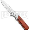 Super Knife Dingo Rosewood Automatic Knife - Satin Serr -Elite Knives Shop Super Knife Dingo Rosewood Auto Satin Serr GA623WSL GX 33498 jr large