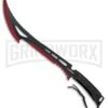 Z-Hunter Annihilator Black/Red Machete - Two-Tone Serr -Elite Knives Shop Z Hunter Annihilator Machete Black TT BP 22683 jr large
