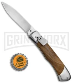 Zlatoust Russian Lever Lock Automatic Knife - Satin Plain -Elite Knives Shop Zlatoust Russian LL BP 19971 jr bottlecap large