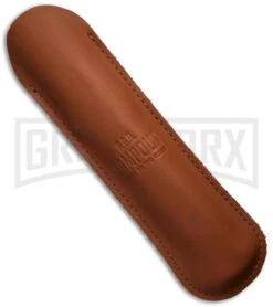 AGA Campolin 13" Stiletto Brass Swinguard Ebony Wood Automatic Knife - Bayonet -Elite Knives Shop aga 13in swing brass ebony kriss sheath cm large