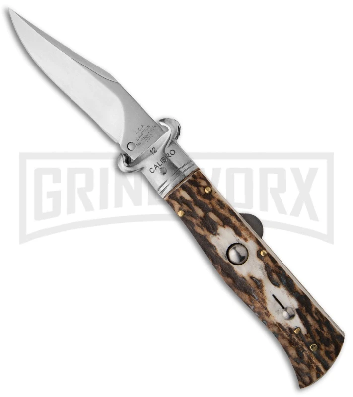 Elite Knives Shop -Elite Knives Shop aga humpback shot puller stag large
