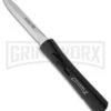 AKC Concord Black OTF Automatic Knife - Dagger Satin Plain -Elite Knives Shop akc otf black concord 12 large
