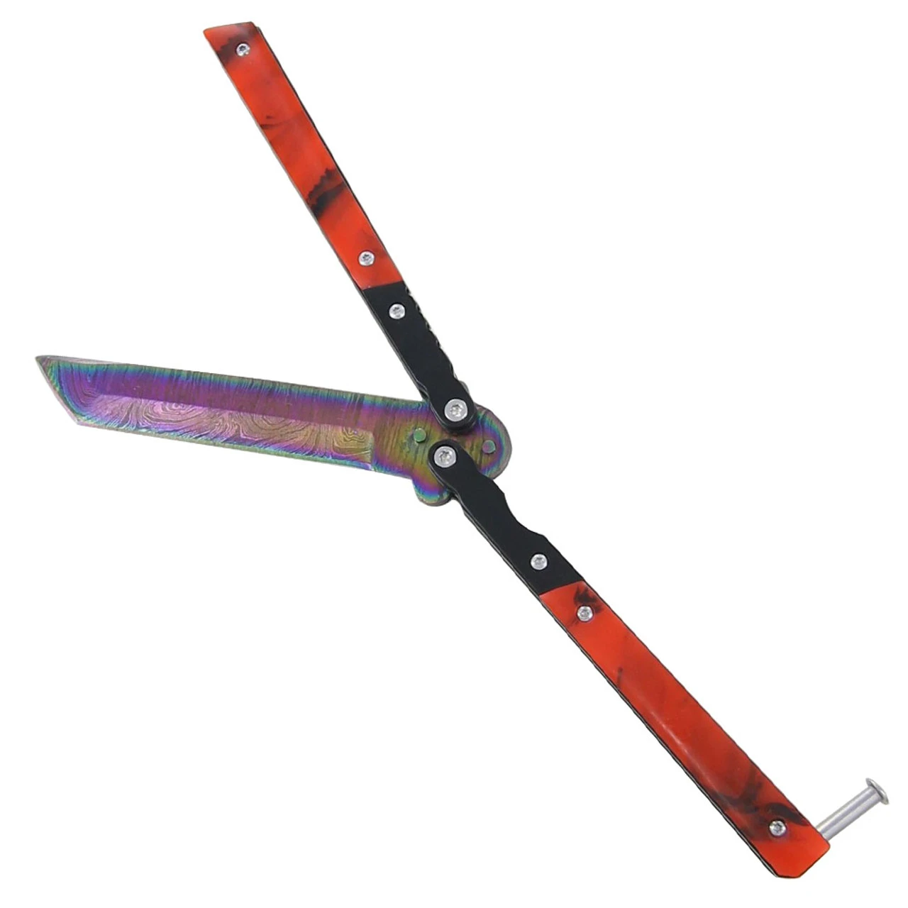 Elite Knives Shop -Elite Knives Shop balisong damascus public enemy pocket knife 39469.1564504982