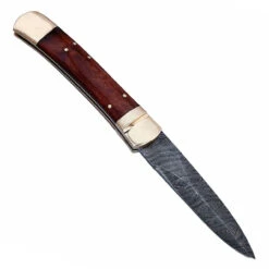 Damascus Lever Lock Death Toll Auto Knife -Elite Knives Shop lv1cb 45962.1564504538