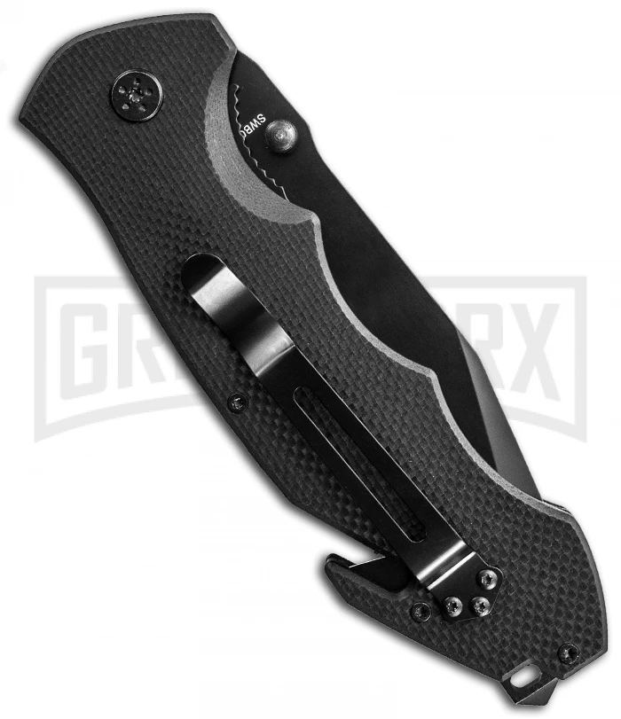Smith & Wesson SWBG6TS Border Guard Folding Knife - Black Serr 4 Smith & Wesson SWBG6TS Border Guard Folding Knife - Black Serr - Image 2